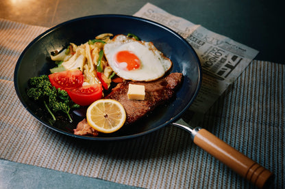 Nano-embossed iron pan