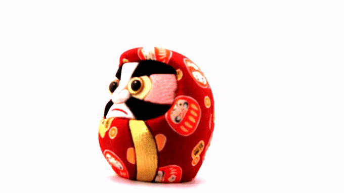 Edo Kimekomi Daruma Dolls