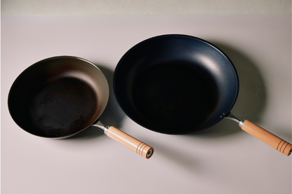 Nano-embossed iron pan